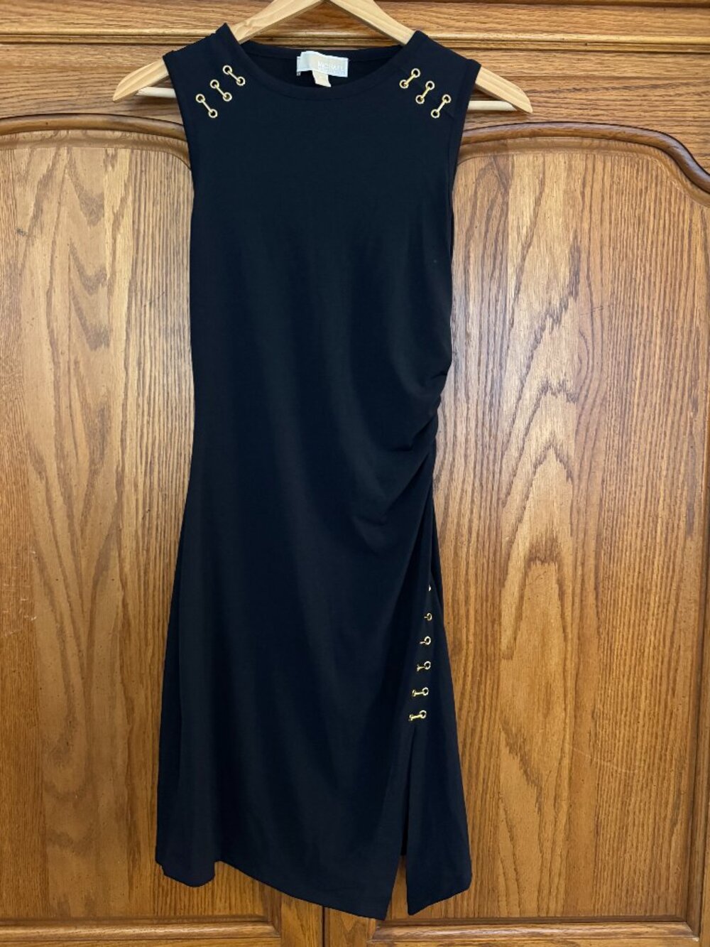 MICHAEL Michael Kors Black Sleeveless Grommet Detail Dress